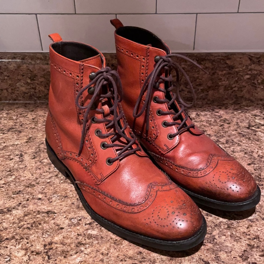 Men’s Testoni wing tipped boots